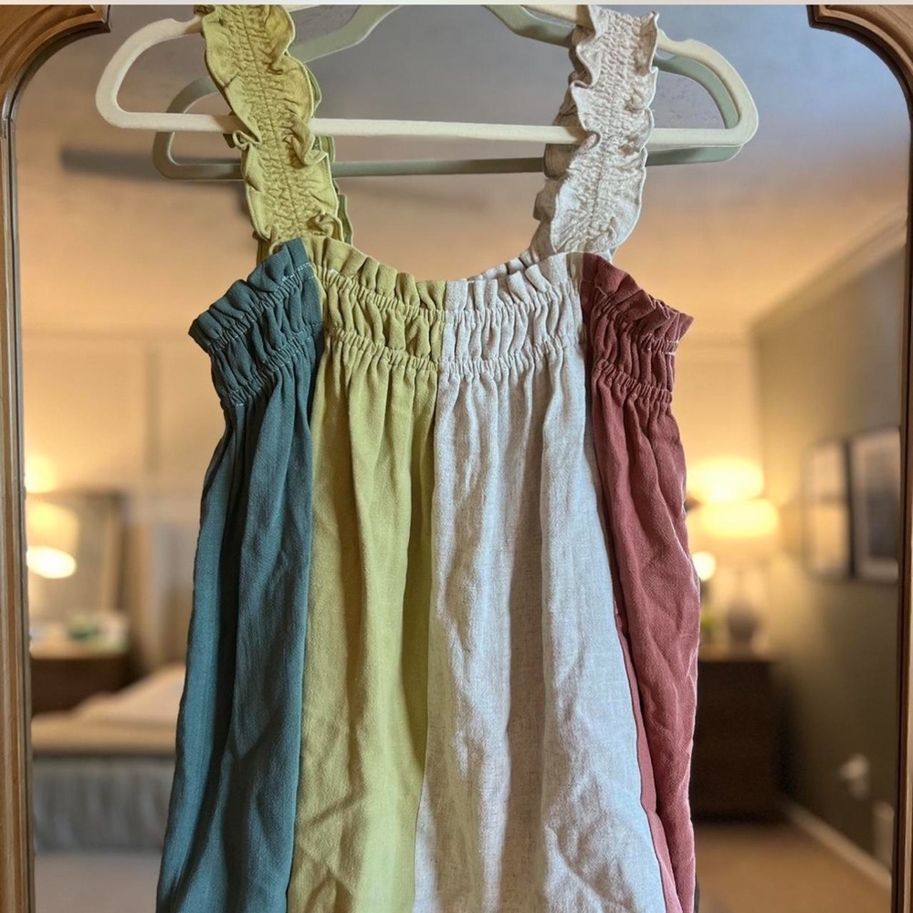 Entro Multicolor Ruffled Tank Top - Picture 3 of 5